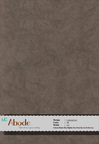 Casanova Brown 808 Self textured Velvet sofa fabric