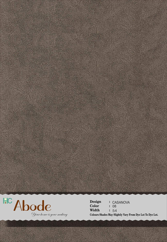 Casanova Brown 808 Self textured Velvet sofa fabric