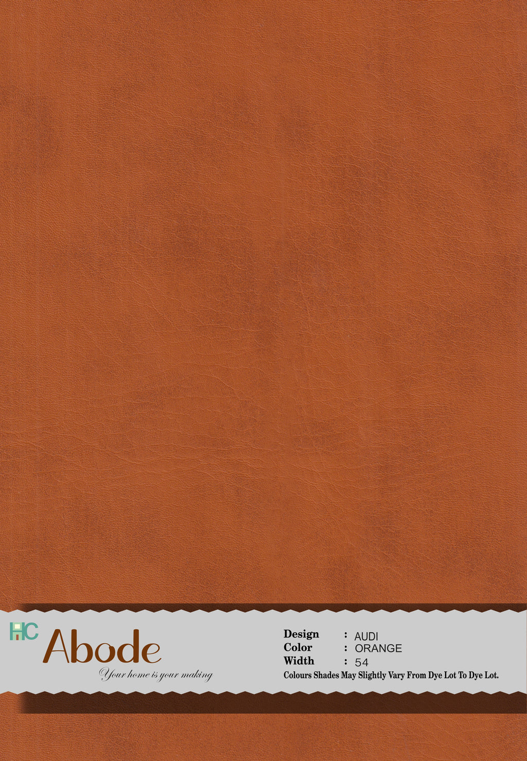 Audi Orange 13 Leatherette sofa fabric