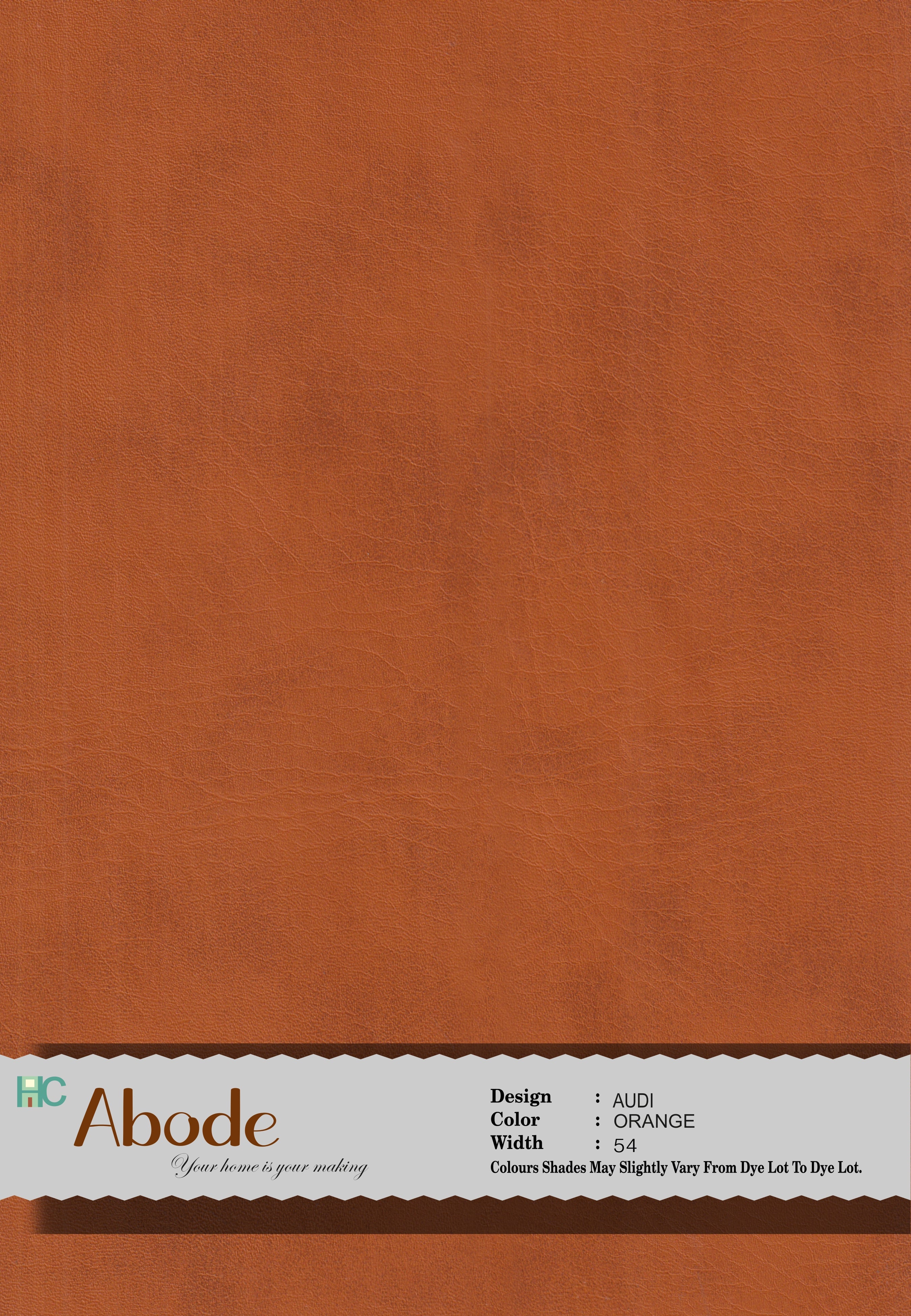 Audi Orange 13 Leatherette sofa fabric