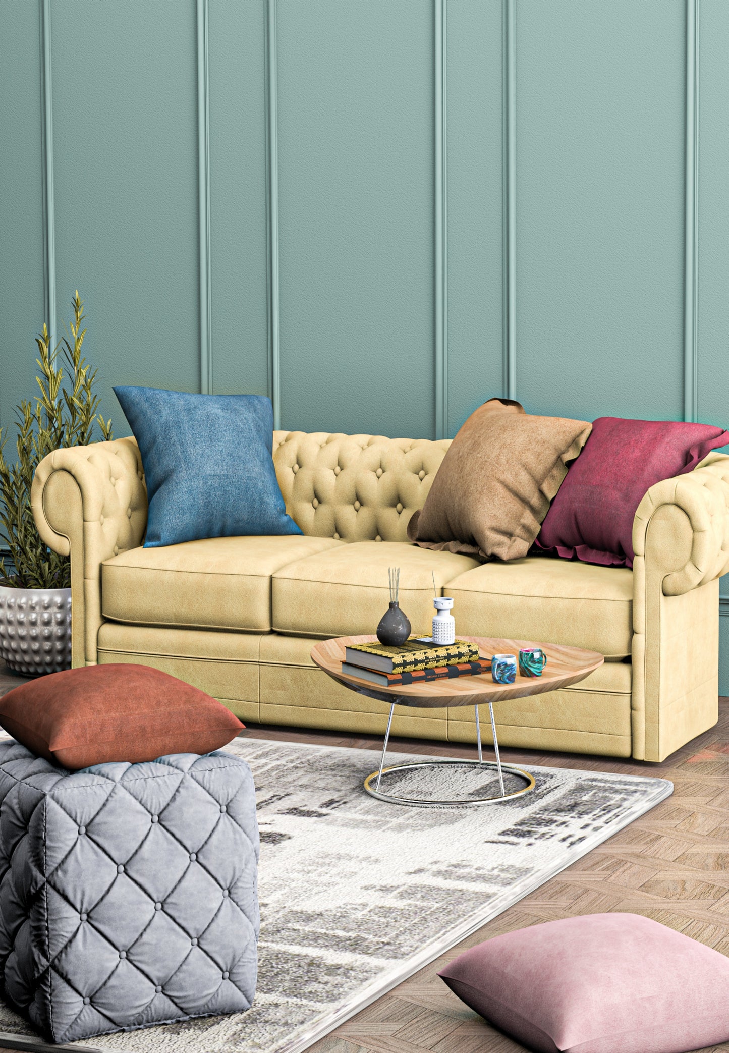 Audi D tan 05 Leatherette Sofa fabric