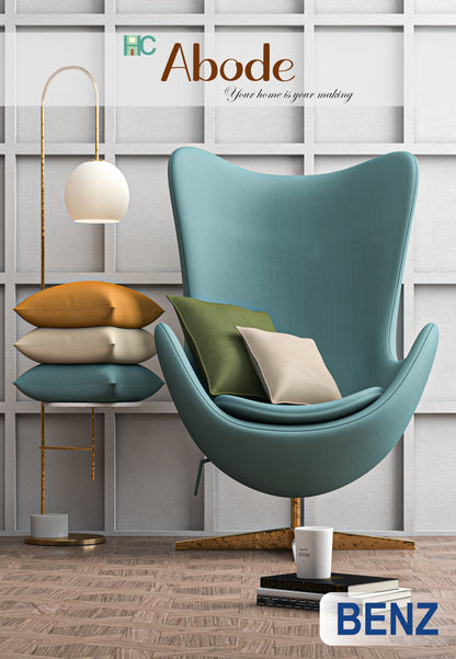 Benz Cream 02 Plain Leatherette Sofa fabric