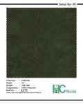 FERRARI OLIVE GREEN SUEDE UPHOLSTERY FABRIC