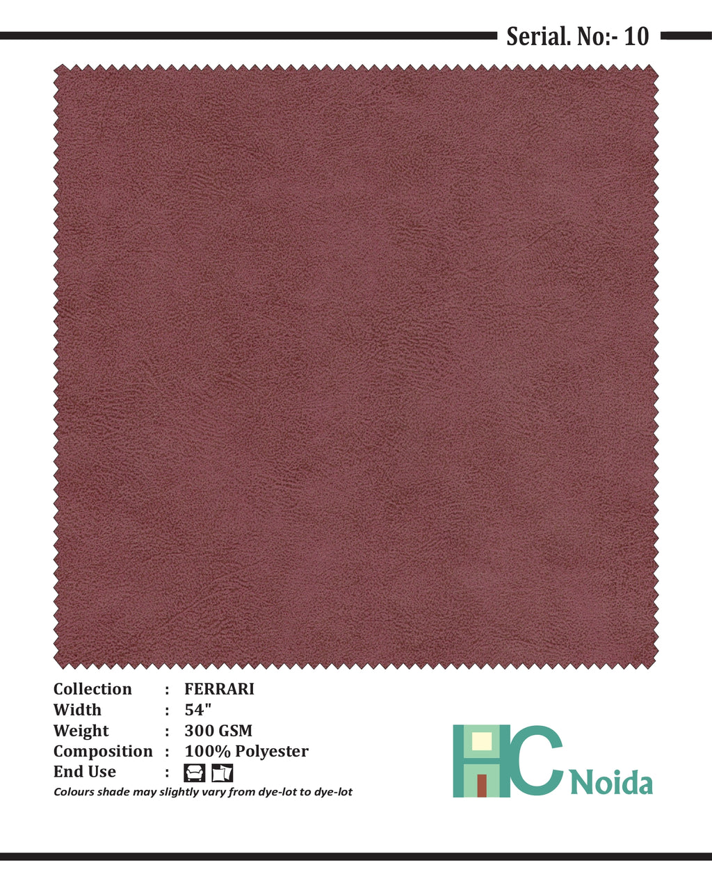 FERRARI FUCHSIA SUEDE UPHOLSTERY FABRIC