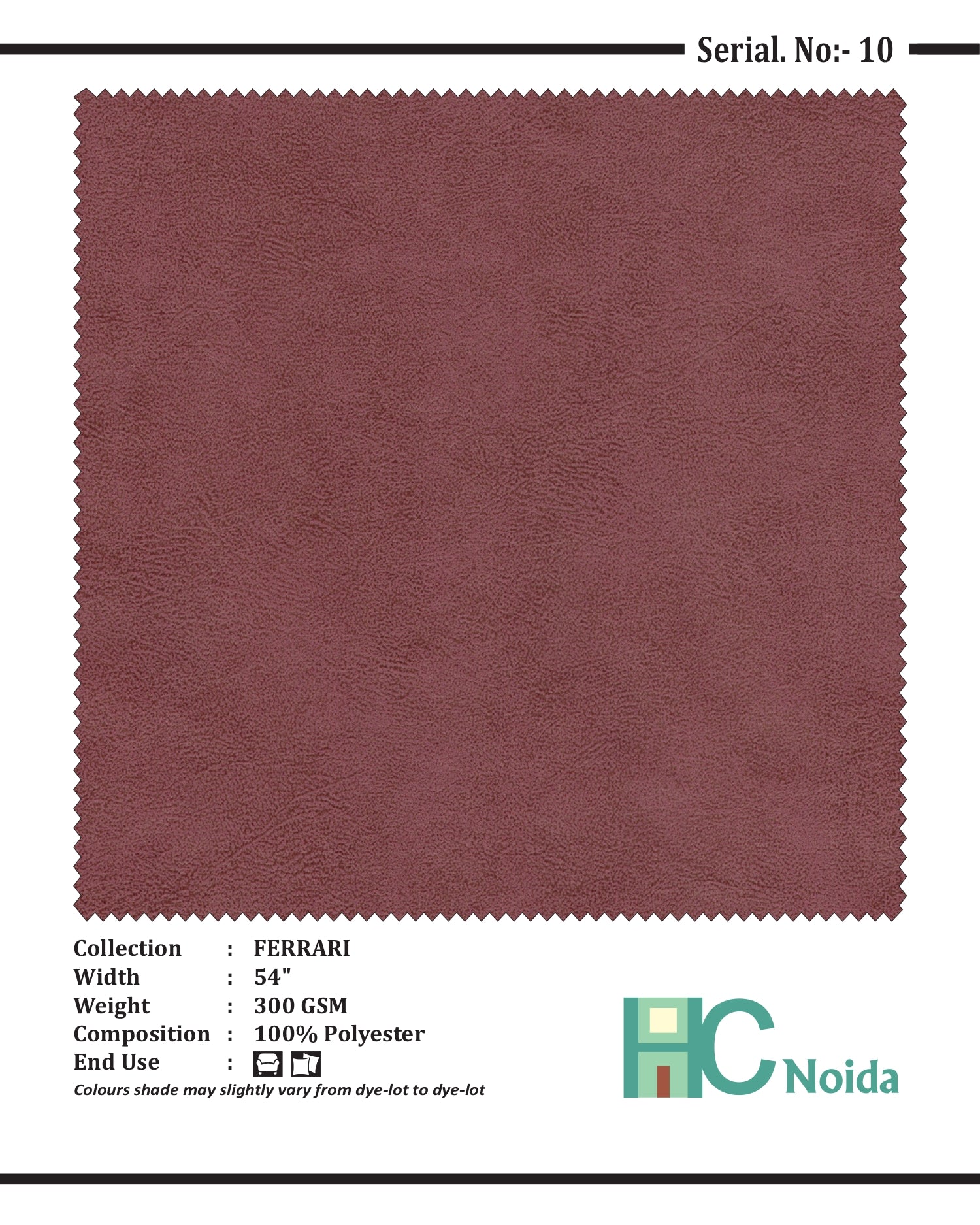 FERRARI FUCHSIA SUEDE UPHOLSTERY FABRIC