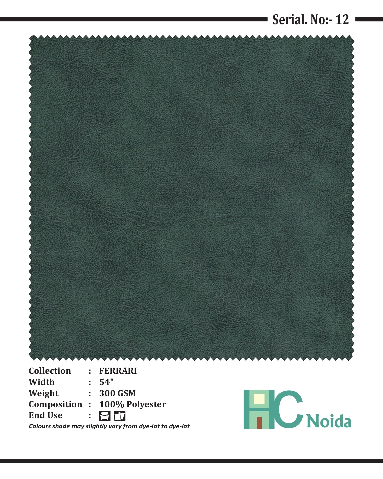 FERRARI AQUA SUEDE UPHOLSTERY FABRIC