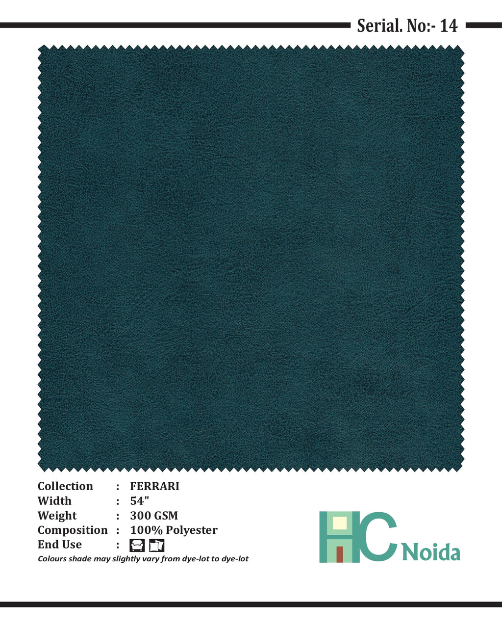 FERRARI BLUE SUEDE UPHOLSTERY FABRIC