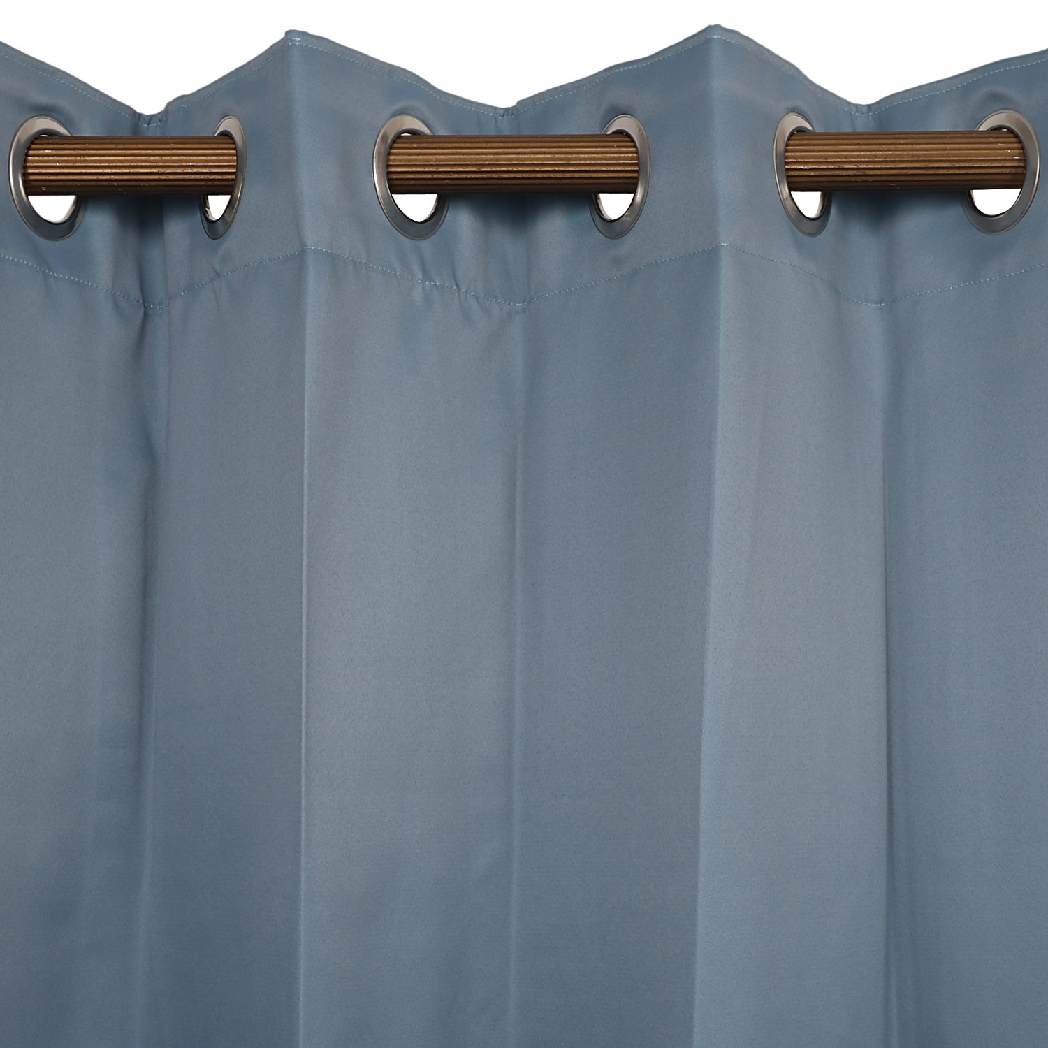 Blue meadow floral panel curtain