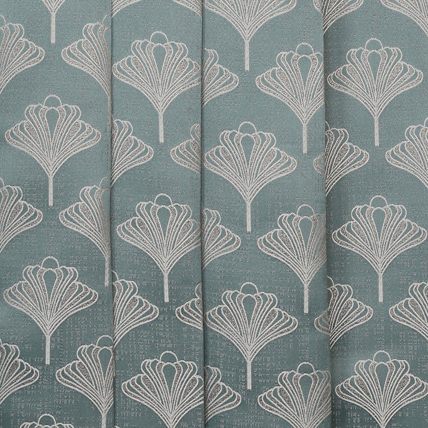 Aurelia art deco teal curtain