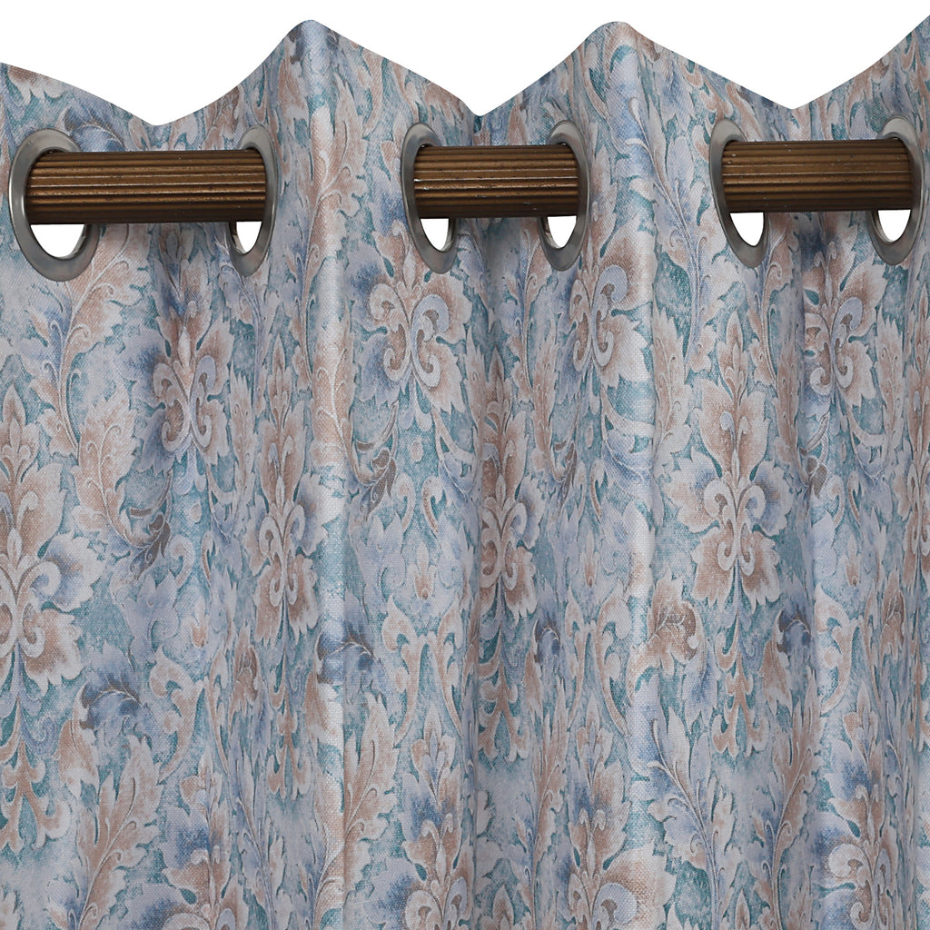 Autumn falls leaf printed curtain