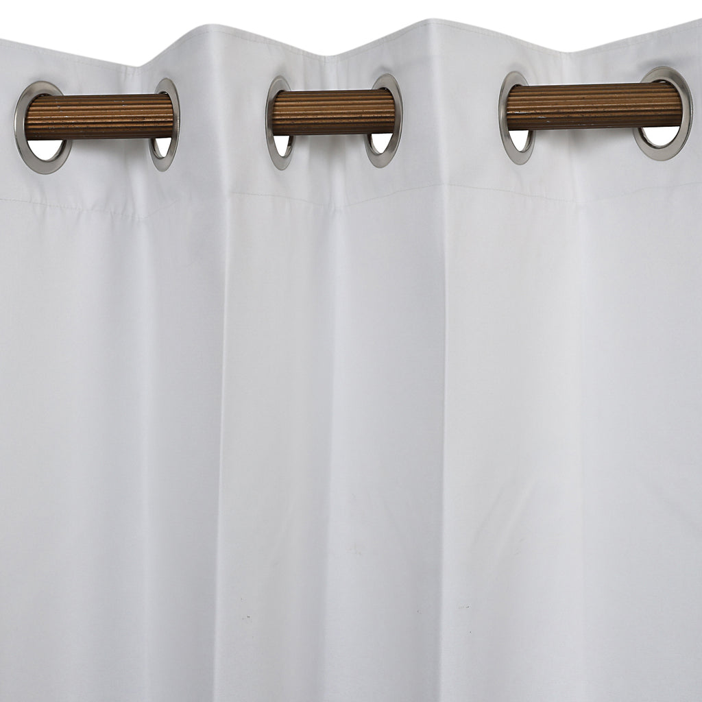 Snow frost gradient panel curtain