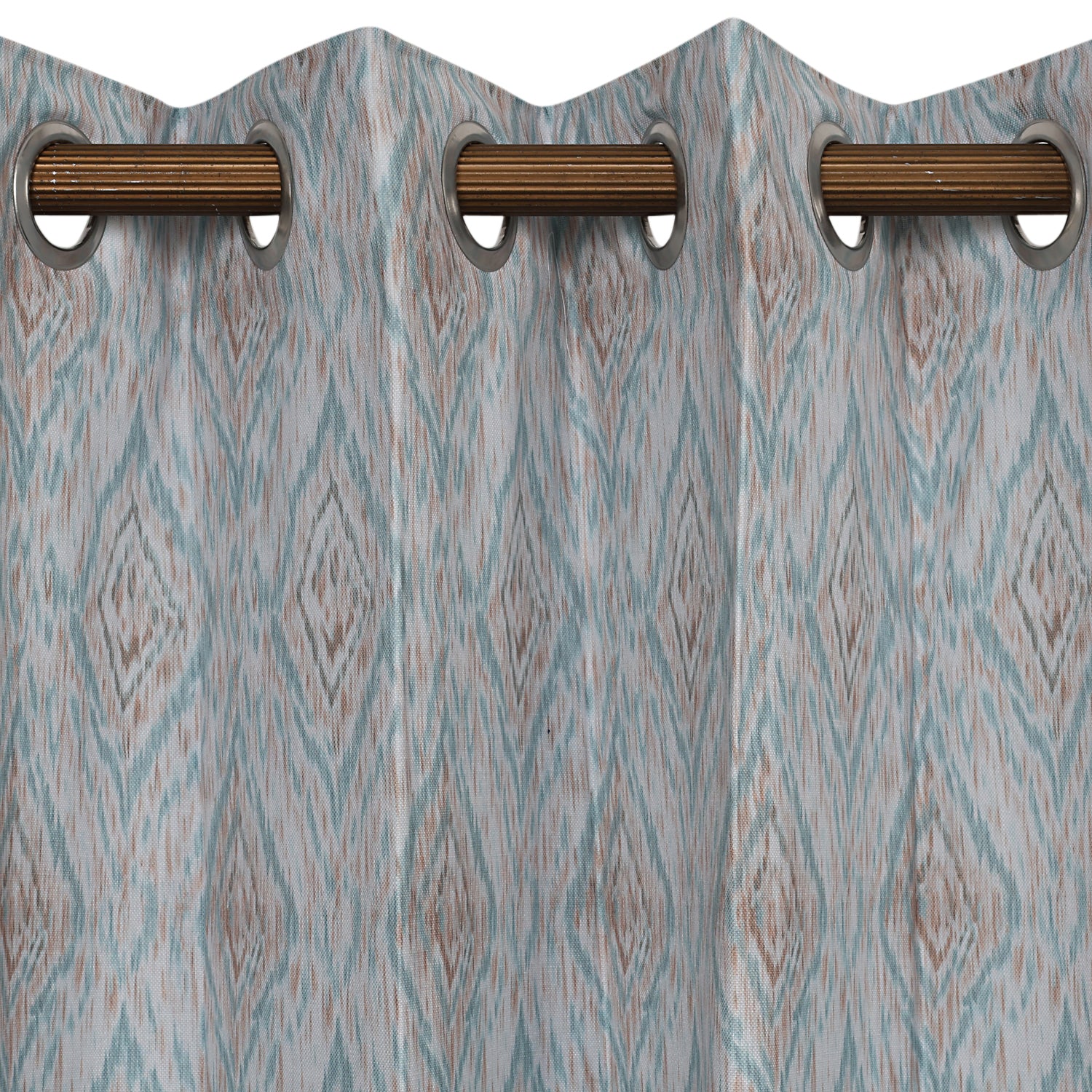 Diamond Mirage Abstract Geometric Printed Curtain