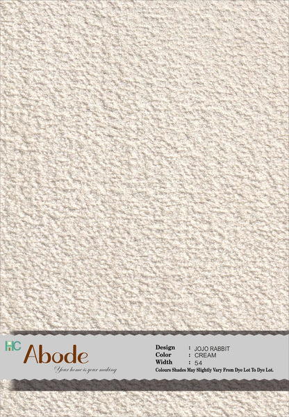 JOJO RABBIT CREAM BOUCLE FABRIC