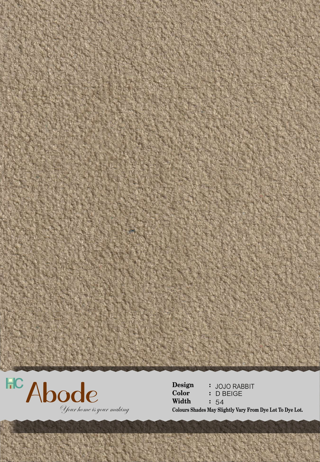 JOJO RABBIT D BEIGE BOUCLE FABRIC