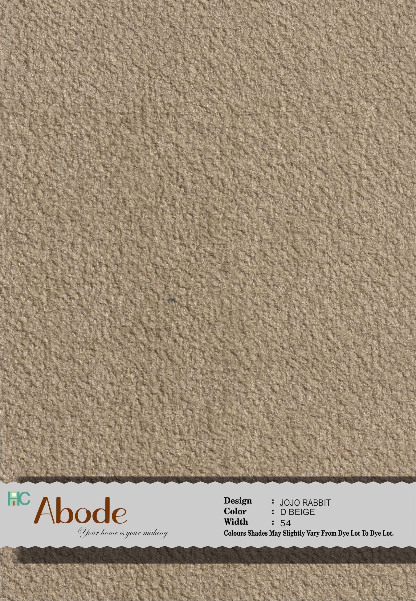 JOJO RABBIT D BEIGE BOUCLE FABRIC