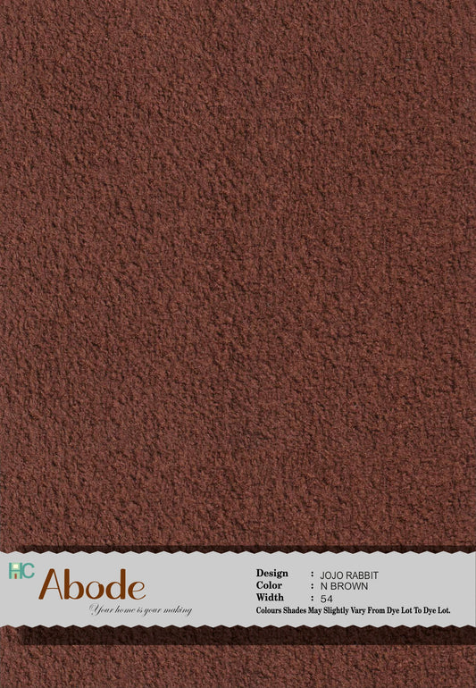 JOJO RABBIT N BROWN BOUCLE FABRIC