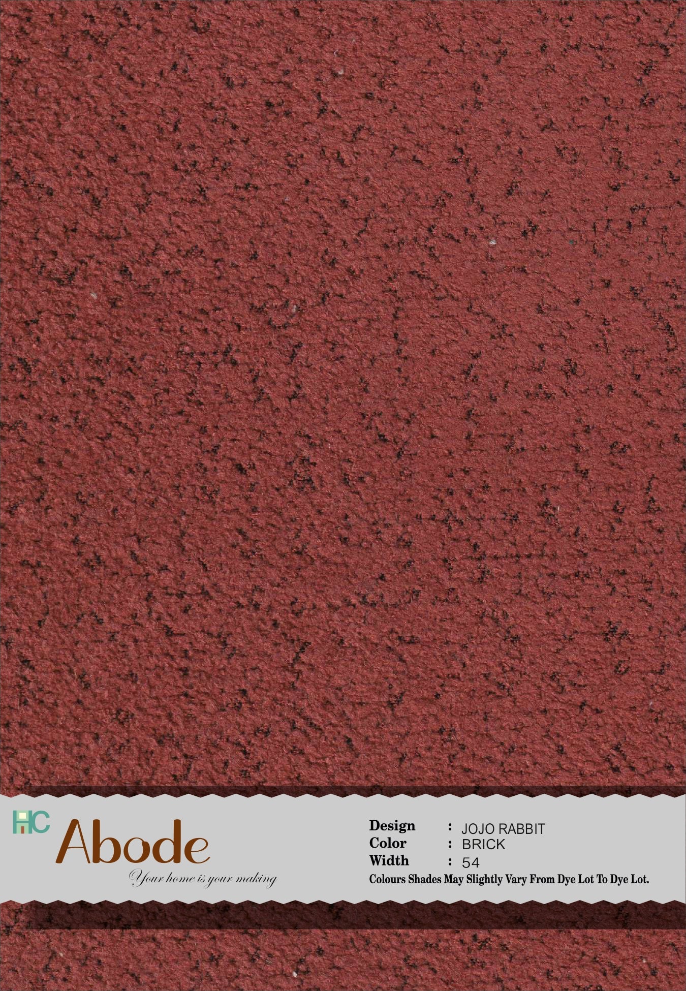 JOJO RABBIT BRICK BOUCLE FABRIC