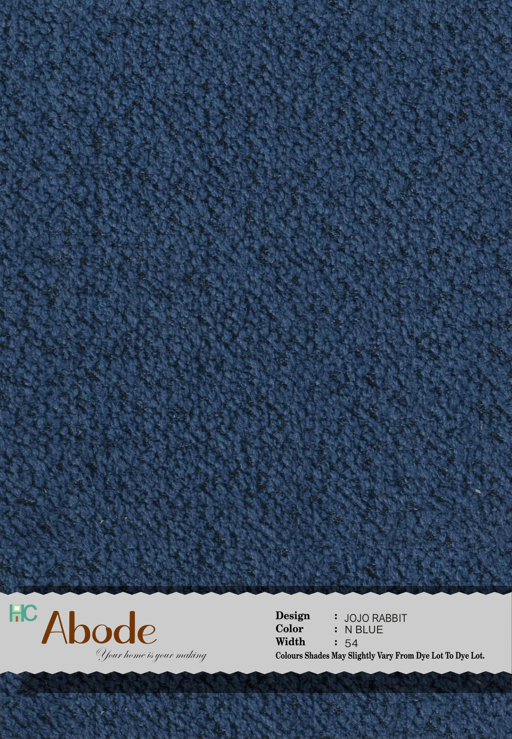 JOJO RABBIT N BLUE BOUCLE FABRIC