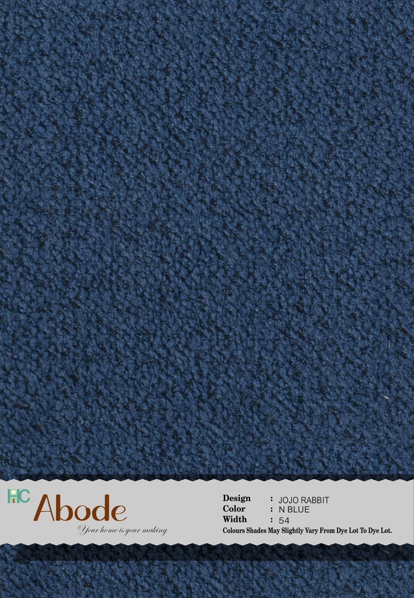 JOJO RABBIT N BLUE BOUCLE FABRIC