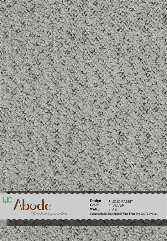 JOJO RABBIT SILVER BOUCLE FABRIC