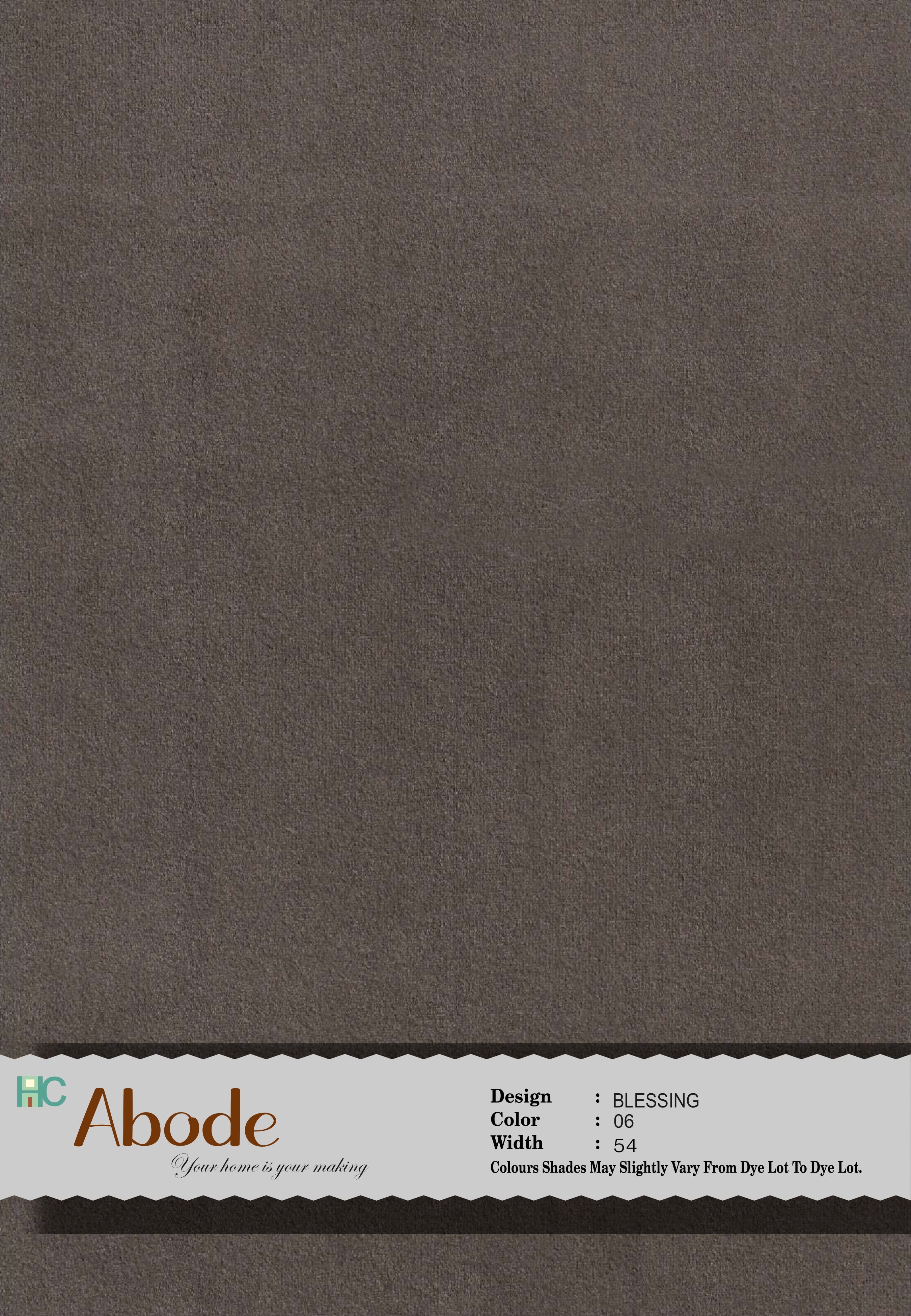 Blessing 06 Light Brown Classic Plain Velvet Sofa Fabric