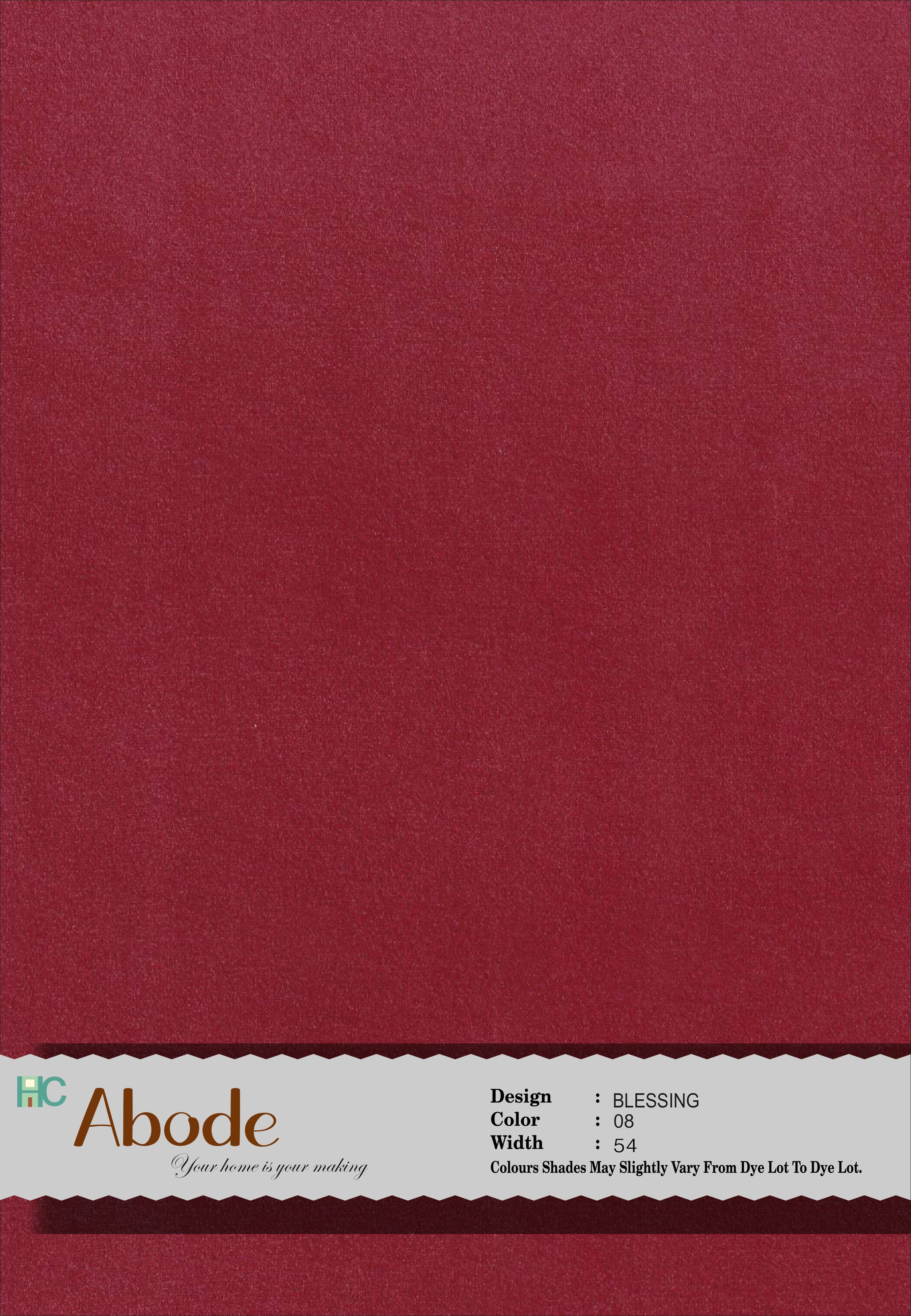 Blessing 08 Scarlet Red Classic Plain Velvet Sofa Fabric
