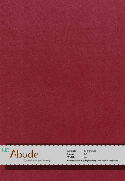 Blessing 08 Scarlet Red Classic Plain Velvet Sofa Fabric