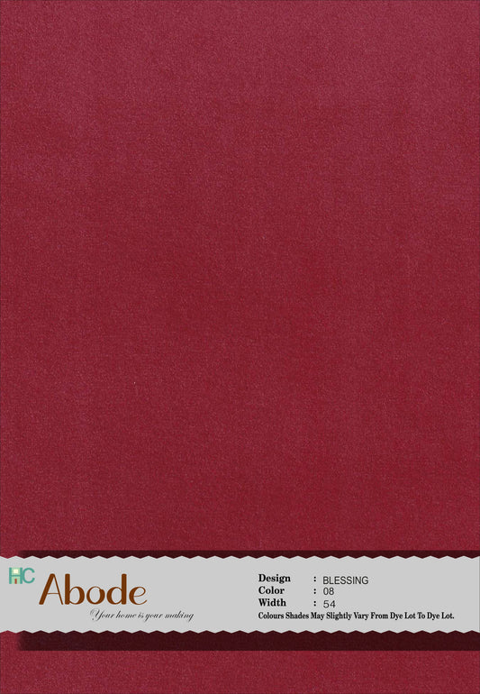 Blessing 08 Scarlet Red Classic Plain Velvet Sofa Fabric