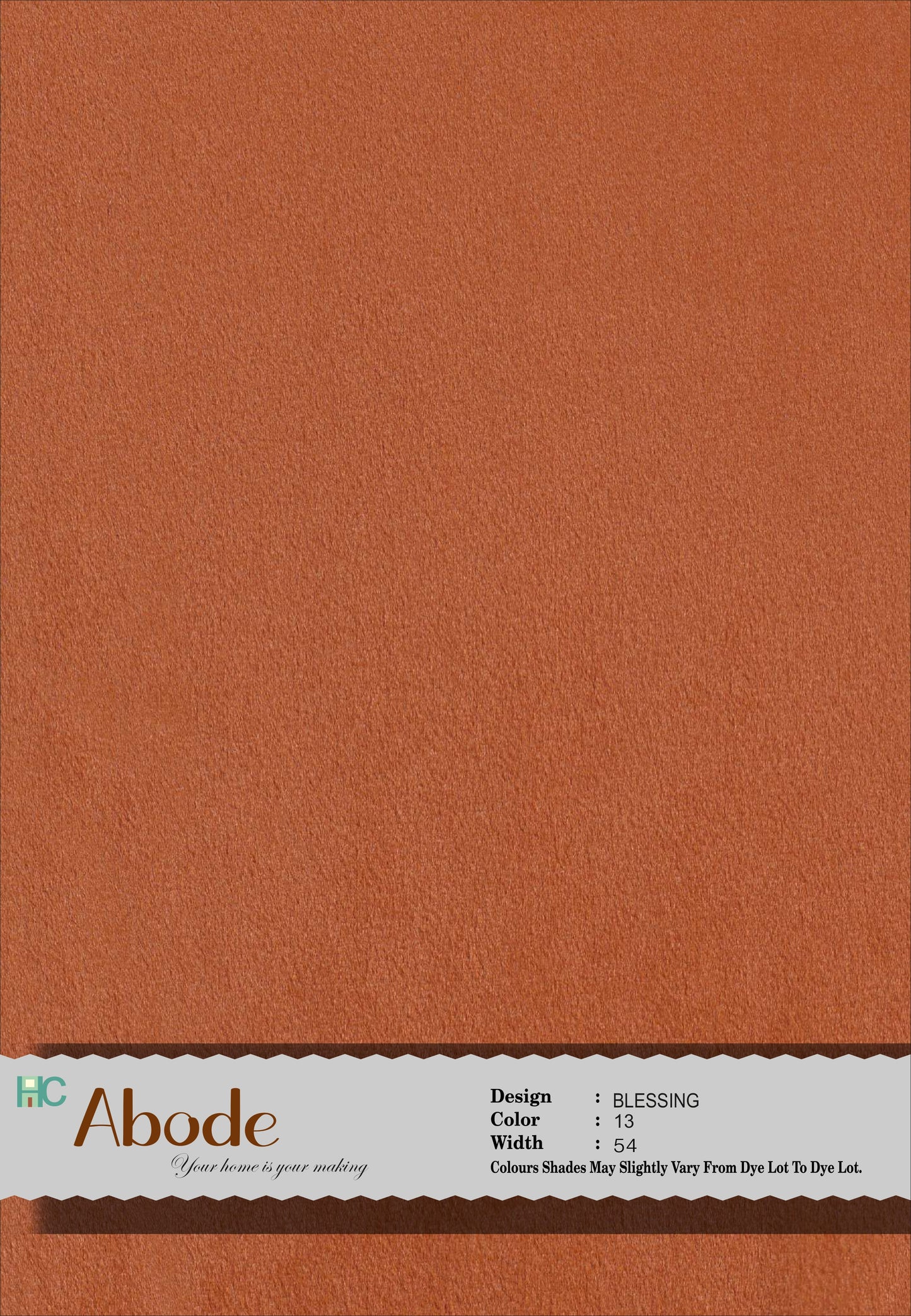 Blessing 13 Orange Classic Plain Velvet Sofa Fabric