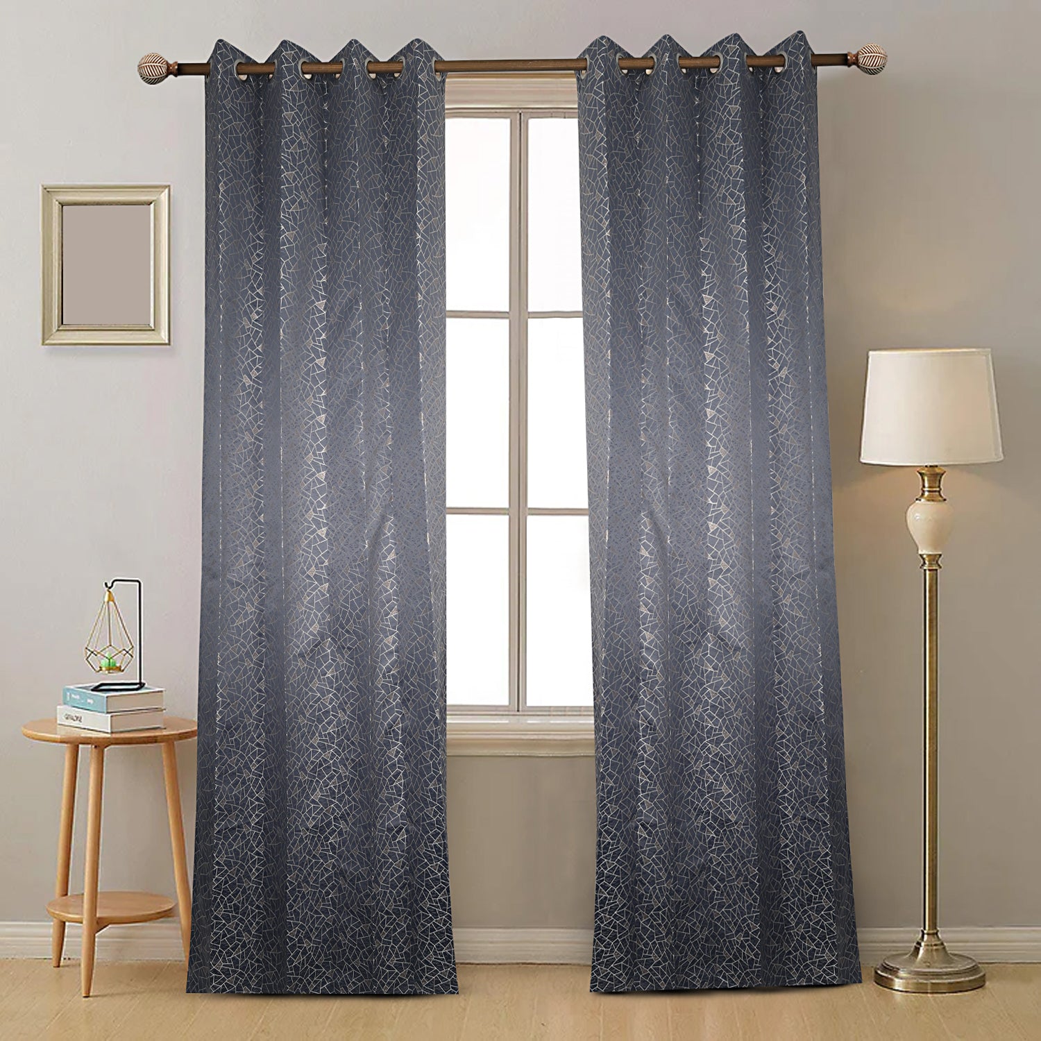 Crystal Mesh Stone Finish Curtain