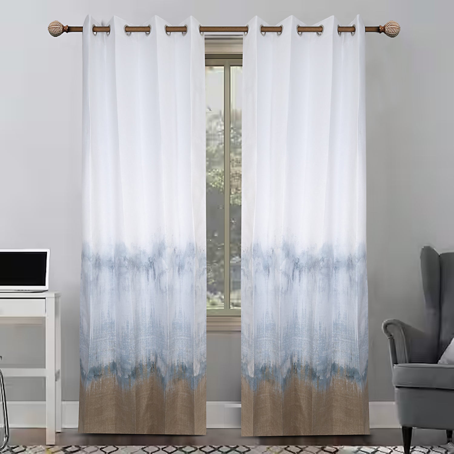 Mistwood Elegance Gradient Panel Curtain