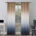 Ocean tessera mosaic gradient panel curtain