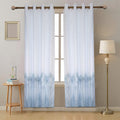 Cloud waves gradient panel curtain