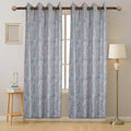 Autumn falls leaf printed curtain