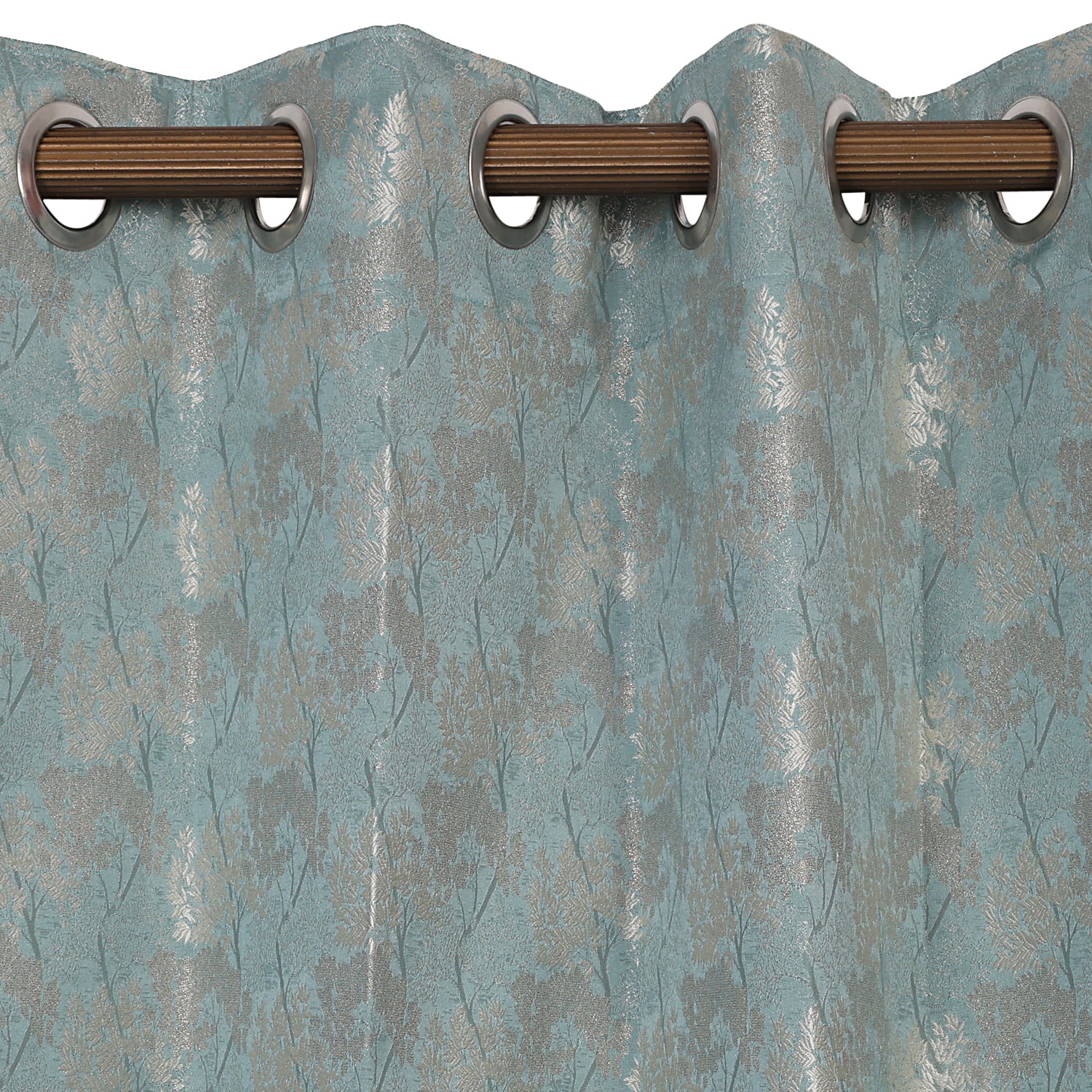 Frosted Fern Pista Green Curtain