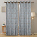 Diamond Mirage Abstract Geometric Printed Curtain