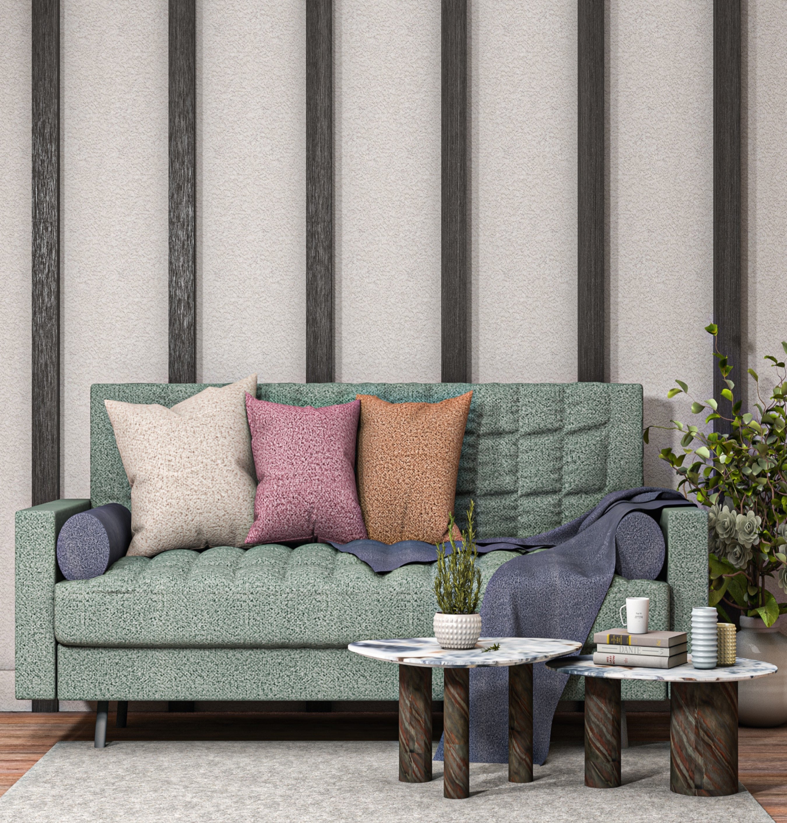LISA Bottle Green 14 Self Textured Velvet Sofa Fabric
