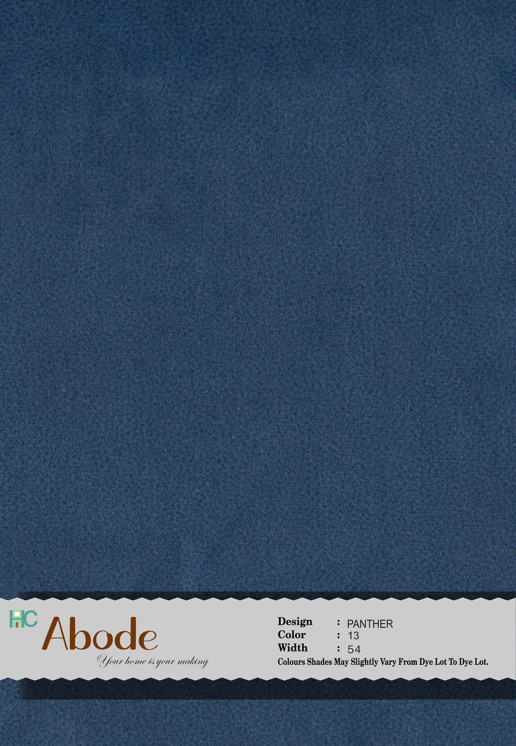 LISA BLUE 13 Self Textured Velvet Sofa Fabric