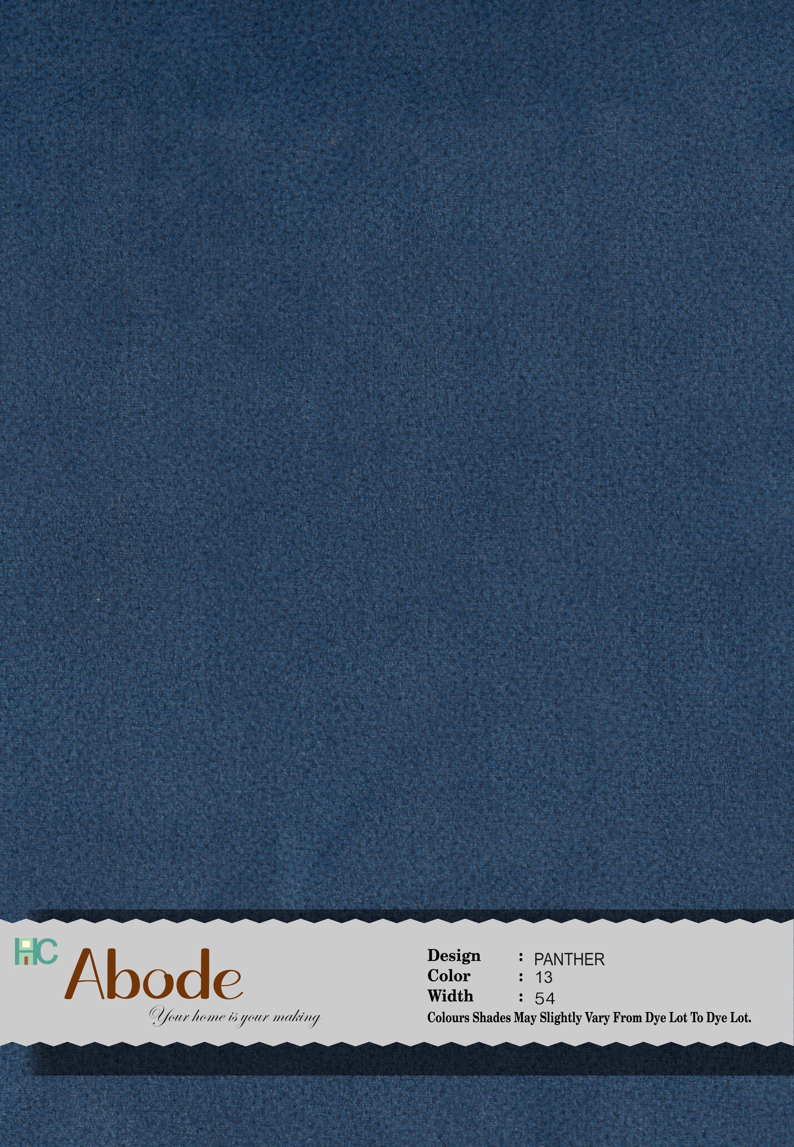 LISA BLUE 13 Self Textured Velvet Sofa Fabric