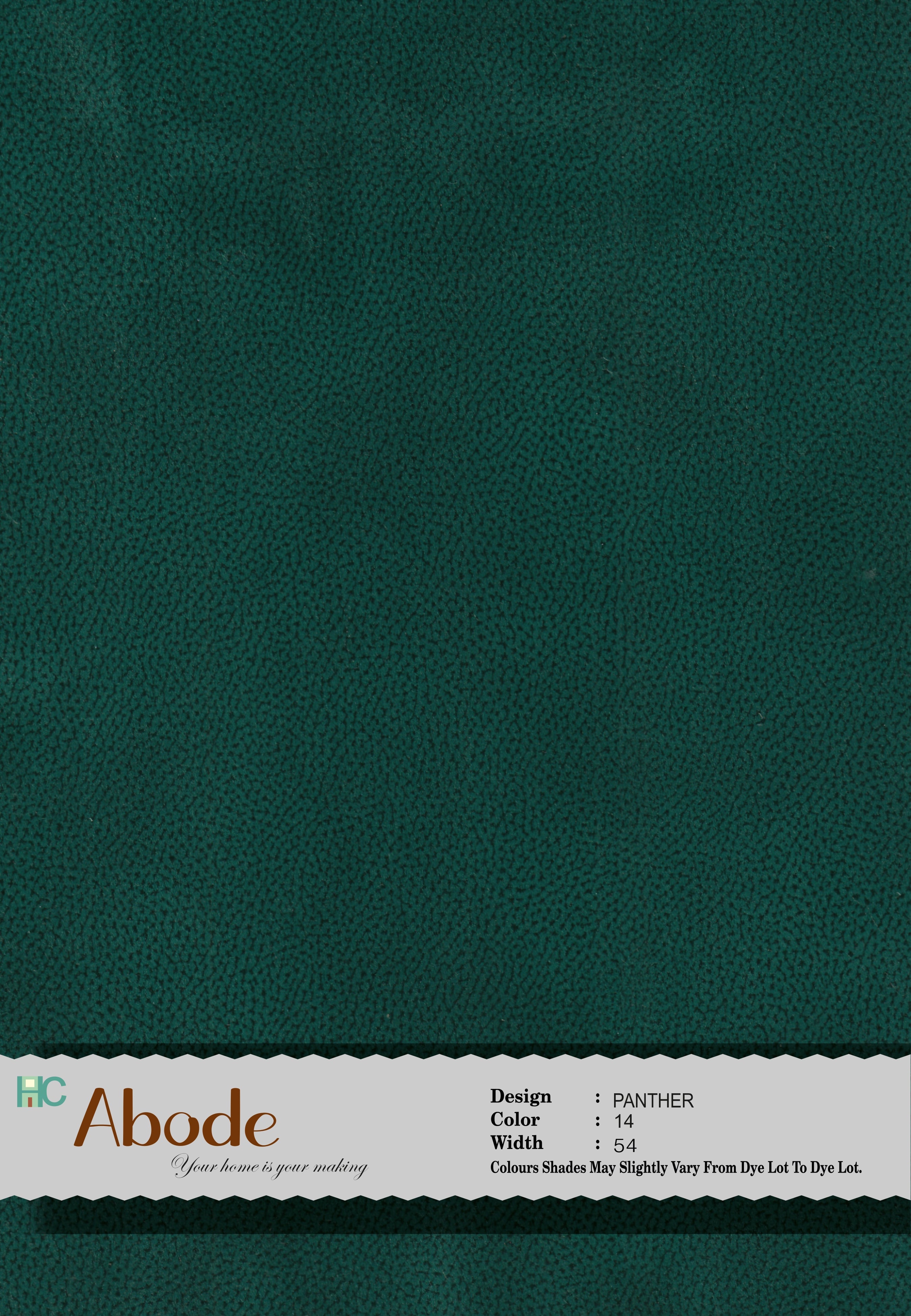 LISA Bottle Green 14 Self Textured Velvet Sofa Fabric