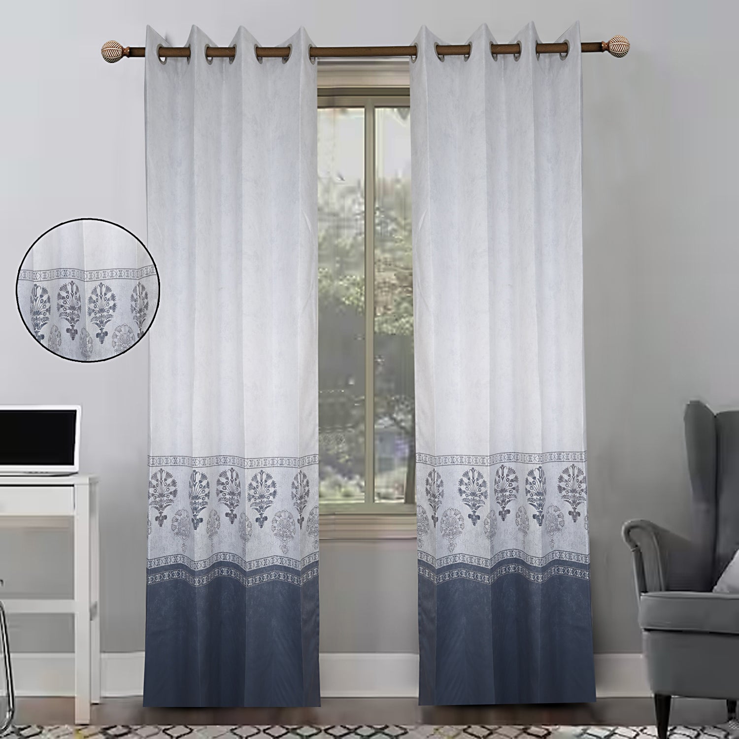 Jaigarh royal artisan finish panel curtain