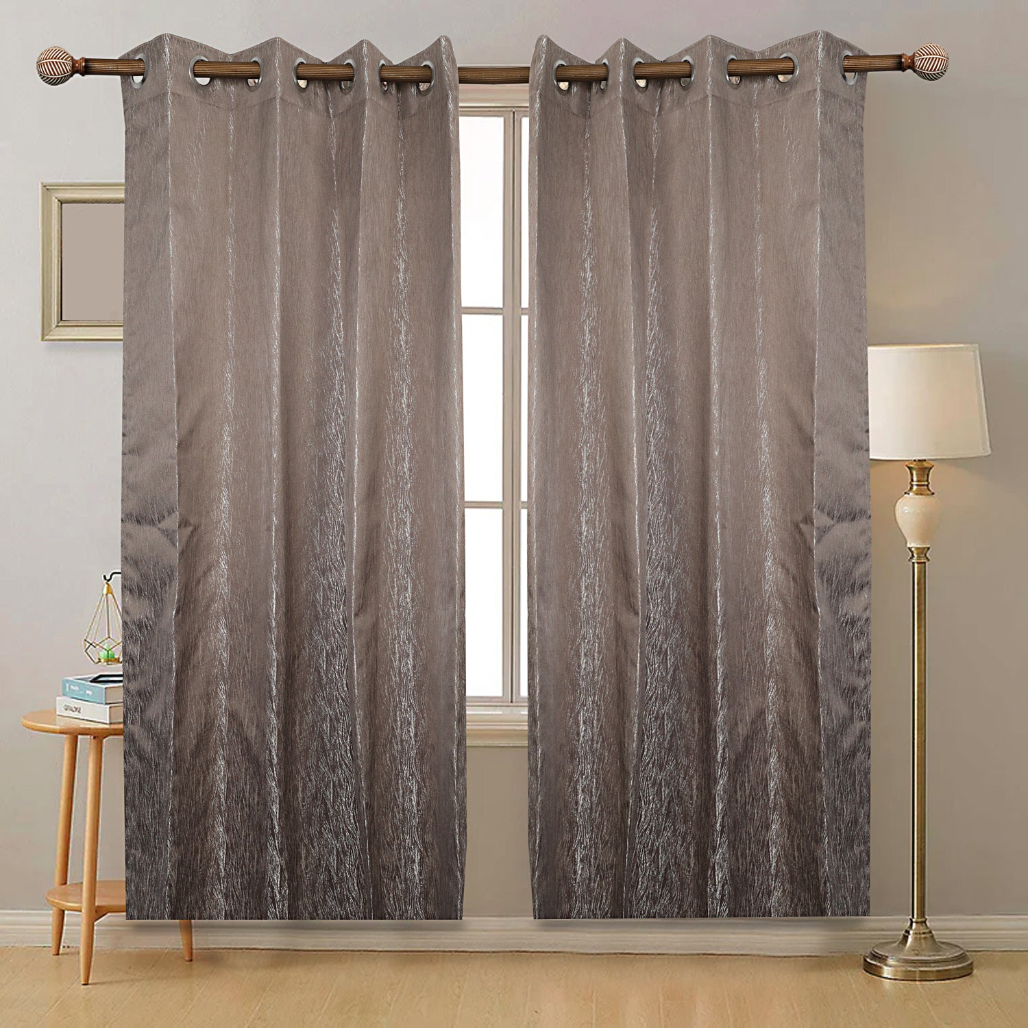 Amber falls bronze finish curtains